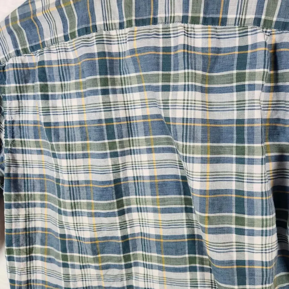 J Crew Plaid Slim Fit Shirt Multicolor Size‎ Large